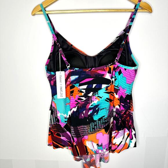 MagicSuit NWOT Cypress Rita Women's Tankini Bathing Suit Top Swim Size 10 Large - Picture 6 of 9